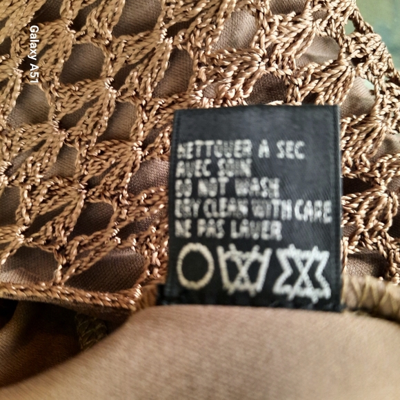 Vintage Crotchet Brown Sleeveless elegant party Top - Picture 9 of 13